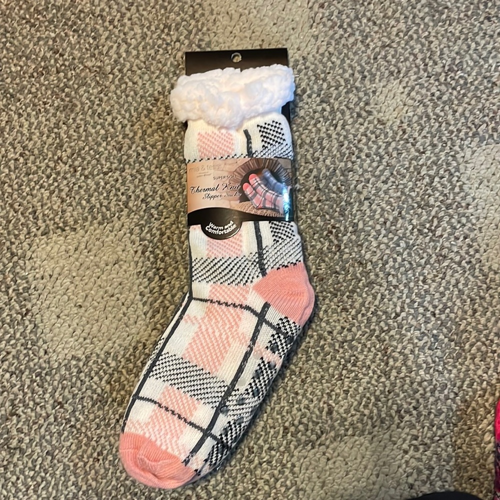 New Thermal Knit Slipper Socks by Mia & Tess